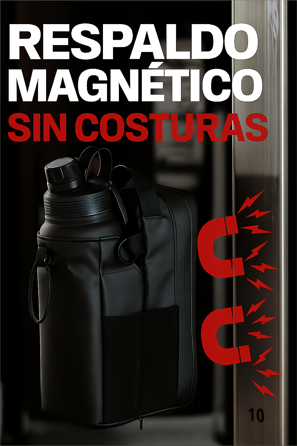 Bolso Magnético con Soporte para Termo | Impermeable y Multicapa | SOLO HOY 40%DTCO🎒